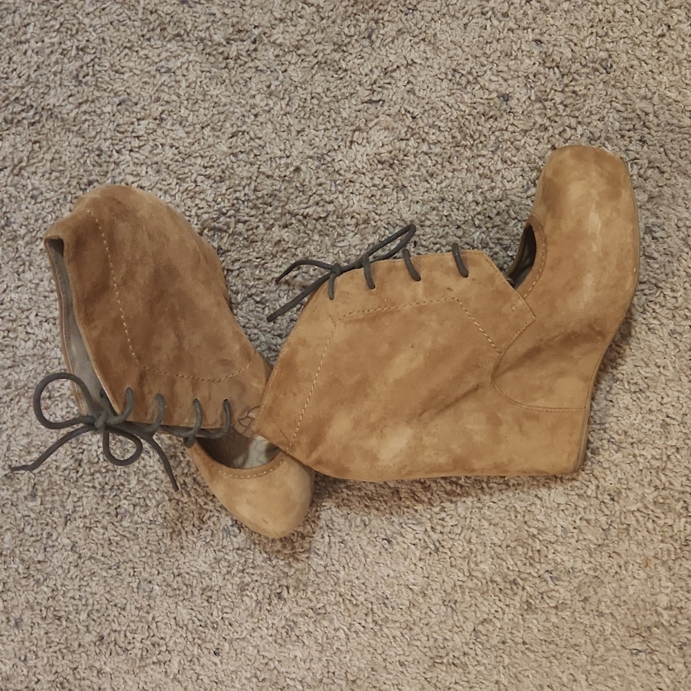 Designer Wedge Booties - Picture 2 of 11